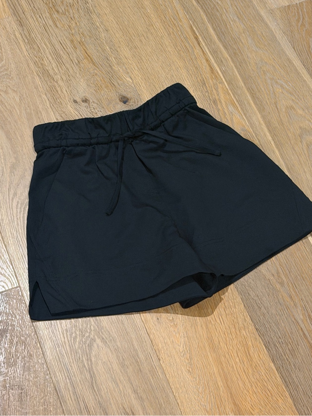 Lululemon Black High-Rise Drawstring Shorts XXXS (Size 0) Lightweight Athletic